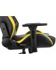 Кресло компьютерное игровое KNIGHT Кресло игровое Thunder 5X, на колесиках, эко.кожа, черный/желтый [ thunder 5x y]