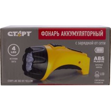 Фонарь Аккумуляторный СТАРТ (11999) LHE 502-B1 желтый