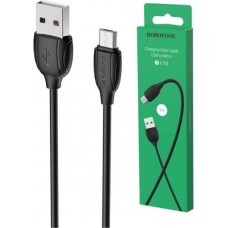 Кабель BOROFONE (6931474701770) BX19 USB-microUSB 2.4A 1м черный