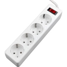 Сетевой фильтр 5BITES SP4W-550 GARDA - 4 роз - 5,0 м - белый
