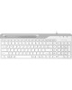 A4TECH Клавиатура Fstyler FK25, USB, белый серый [fk25 white]
