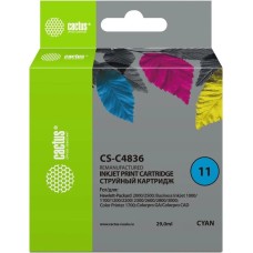 CACTUS Картридж CS-C4836, №11, голубой / CS-C4836