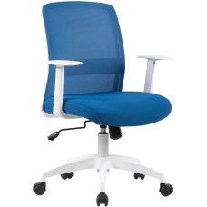 Кресло компьютерное CACTUS Кресло CS-WMC333-BL, на колесиках, сетка/ткань, темно-синий