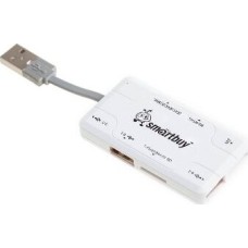 USB-устройство SMARTBUY (SBRH-750-W) хаб + картридер белый