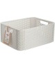 Корзина RATTAN STYLE BOX M + крышка крем