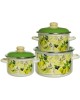 Набор посуды APPETITE 6KB191M Citrus эмал (3 предмета)