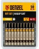DENZEL Бита TX 8х50, сталь S2, шестигранный профиль, 10 шт. Е 6,3 11666