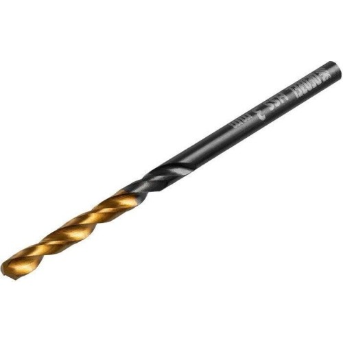 DENZEL Сверло по металлу, 3 мм, HSS-Tin, Golden Tip, 10 шт. 717205 DENZEL Сверло по металлу, 3 мм, HSS-Tin, Golden Tip, 10 шт. 717205