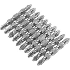 GROSS Бита двухсторонняя, PH2-PZ2 х 45 мм, сталь S2, 10 шт. 11217