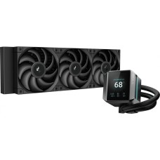 куллеры DEEPCOOL Система водяного охлаждения Mystique 360 ARGB Soc-AM5/AM4/1200/1700/1851 черный 4-pin 36.49dB Al LCD 300W 1847gr Ret (R-LX750-BKADSNC-G-1)