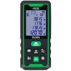 RGK Лазерный дальномер DL50G, 2 класс лазера, 535нм, луч зеленый, с поверкой [755726]