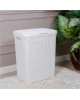Корзина для белья VIOLET Ротанг 60л (белый) 186006