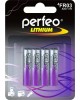 Батарейки PERFEO (PF_C3332) FR03/4BL LITHIUM