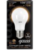 GAUSS Лампа светодиодная A60 10Вт цок.:E27 шар 220B 3000K св.свеч.бел.теп. A60 (упак.:10шт) (102502110)