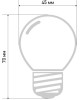 NEON-NIGHT Лампа светодиодная, диаметр 45мм, E27, 5 LED, 2Вт, КРАСНЫЙ, 230В
