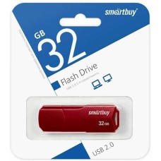 USB-флэш SMARTBUY USB накопитель 32GB CLUE Burgundy (SB32GBCLU-BG)