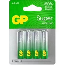 GP AA Батарейка Super Alkaline 15AA21-2CRSBC8, 8 шт