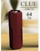 Флэш-напокитель SMARTBUY (SB64GBCLU-BG) UFD 2.0 064GB CLUE Burgundy