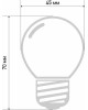 NEON-NIGHT Лампа светодиодная, диаметр 45мм, E27, 5 LED, 2Вт, КРАСНЫЙ, 230В