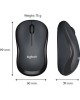 LOGITECH Мышь B220 Silent черный оптическая 1000dpi silent беспров. USB 2but (910-005553)