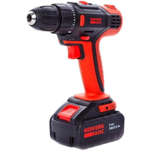 REDVERG Шуруповерт SD24L/2-2 Basic, 2Ач, с двумя аккумуляторами REDVERG Шуруповерт SD24L/2-2 Basic, 2Ач, с двумя аккумуляторами