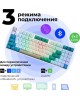Беспроводная гарнитура REDRAGON (71476) Veigar BT/2.4G/пров.,RGB,бело-голубой
