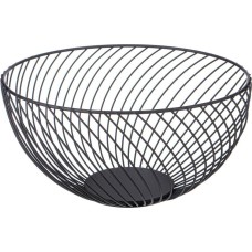 Корзина для фруктов AGNESS 917-118 черная 25,5*25,5*13см