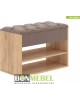 Корпусная мебель BONMEBEL Дения Тумба для обуви Дуб Крафт золотой/ТК Коричневая (1 пак.)