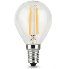 GAUSS Лампа светодиодная Filament 7Вт цок.:E14 шар 220B 4100K св.свеч.бел.нейт. (упак.:1шт) (105801207-S)
