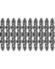 DENZEL Бита двухсторонняя, PH2-PZ2 х 45 мм, сталь S2, 10 шт. 11675
