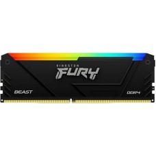 KINGSTON Память DDR4 8GB 3600MHz KF436C17BB2A/8 Fury Beast RGB RTL Gaming PC4-28800 CL17 DIMM 288-pin 1.35В single rank с радиатором Ret