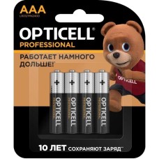 OPTICELL Батарея Professional LR03 AAA (4шт) блистер