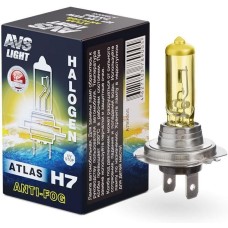 AVS Галогенная лампа /ATLAS ANTI-FOG/BOX желтый H7,12V.55W.коробка 1шт