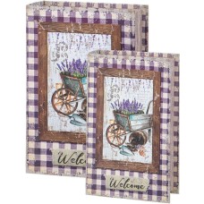 LEFARD НАБОР ШКАТУЛОК-КНИЖЕК ИЗ 2-Х ШТ. 27Х18Х7/21Х13Х5 СМ 94-200