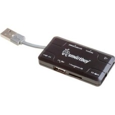 USB-устройство SMARTBUY (SBRH-750-K) хаб + картридер черный
