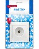 Розетка SMARTBUY (SBE-01w-S1-TV) Венера, 1-местная, белый