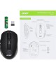 ACER Мышь OMR070 черный оптическая 1600dpi беспров. BT/Radio USB для ноутбука 6but (ZL.MCEEE.00D)