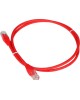 LANMASTER Патч-корд TWT-45-45-1.0-RD UTP RJ-45 вил.-вилка RJ-45 кат.5E 1м красный ПВХ (уп.:1шт)