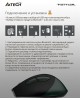 A4TECH Мышь беспроводная Fstyler FB35, Bluetooth/Радио, оптическая, USB, 2000dpi, зеленый и черный [fb35 midlight green]