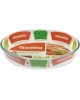 Форма для выпечки APPETITE PL12 стекл овал 26x18x6см/1,6л