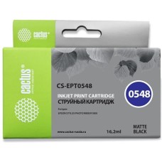 CACTUS Картридж струйный CS-EPT0548 T0548 черный матовый (16.2мл) для Epson Stylus Photo R800/R1800