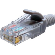 SUPRLAN Патч-корд 10-0141 UTP RJ-45 вил.-вилка RJ-45 кат.5E 0.5м серый LSZH 26AWG