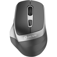 OKLICK Мышь Оклик 516MW черный/серебристый оптическая 1600dpi silent беспров. BT/Radio USB для ноутбука 6but (1978689)