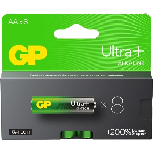 Батарейки GP Батарея Ultra Plus Alkaline 15AUPA21-2CRB8 AA (8шт) блистер