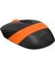 A4TECH Мышь Fstyler FG10S черный/оранжевый оптическая 2000dpi silent беспров. USB для ноутбука 4but (FG10S ORANGE)
