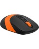 A4TECH Мышь Fstyler FG10S черный/оранжевый оптическая 2000dpi silent беспров. USB для ноутбука 4but (FG10S ORANGE)