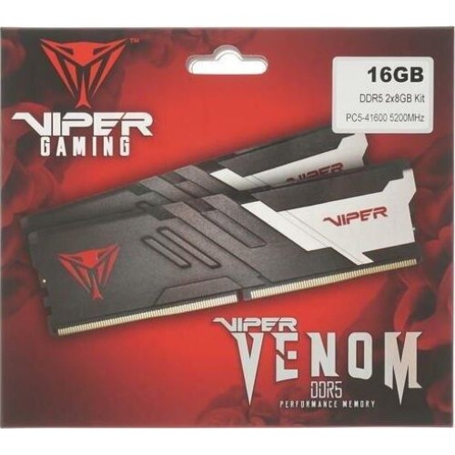 PATRIOT Модуль памяти DIMM DDR5-5200 16GB (8GBx2) PVV516G520C36K PATRIOT Модуль памяти DIMM DDR5-5200 16GB (8GBx2) PVV516G520C36K
