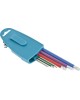 GROSS Набор ключей имбусовых Torx -TT, 9 шт: T10-T50, магнит, S2, экстра-длинные, хром/краска 9 шт 16402