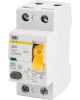 IEK Выключатель дифф.тока УЗО ВД1-63 (MDV10-2-063-300) 63A 300мА AC 2П 230В 2мод белый (упак.:1шт)