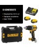 DEWALT Ударный шуруповерт DCD805P2T-QW, 5Ач, с двумя аккумуляторами